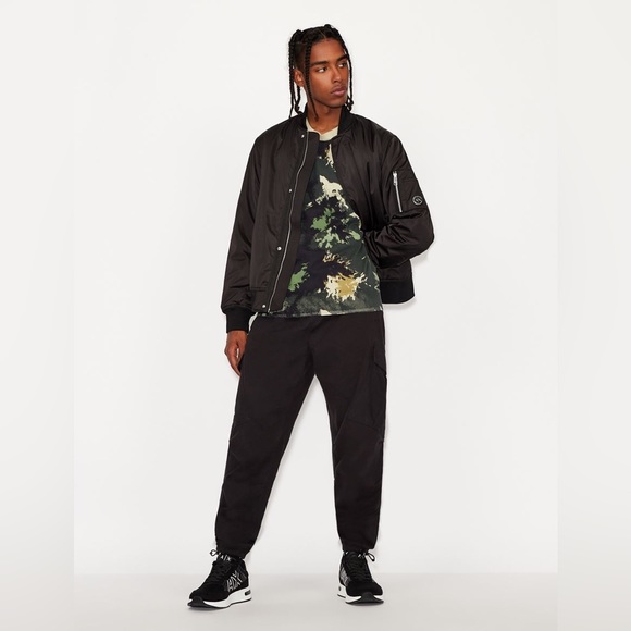 Armani Exchange  CAMOUFLAGE ORGANIC COTTON SWEATER - Picture 4 of 8